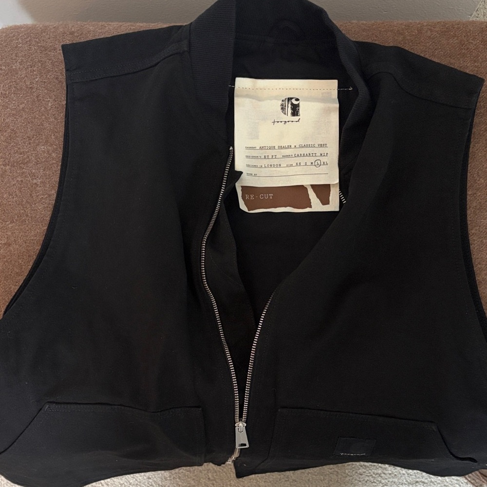 Carhartt WIP-toogood Collaboration Vintage Black Zip-Up Vest